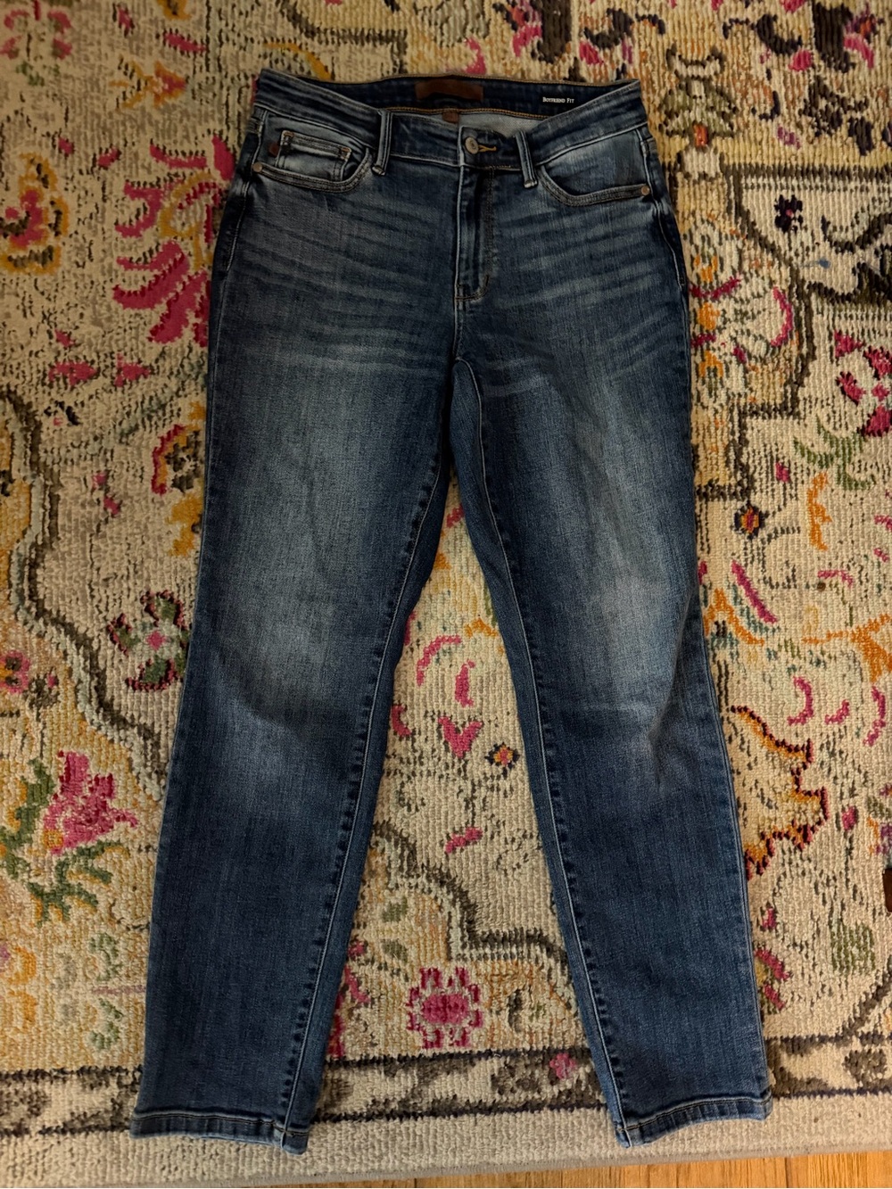 Judy Blue Boyfriend Fit Dark Wash Jeans